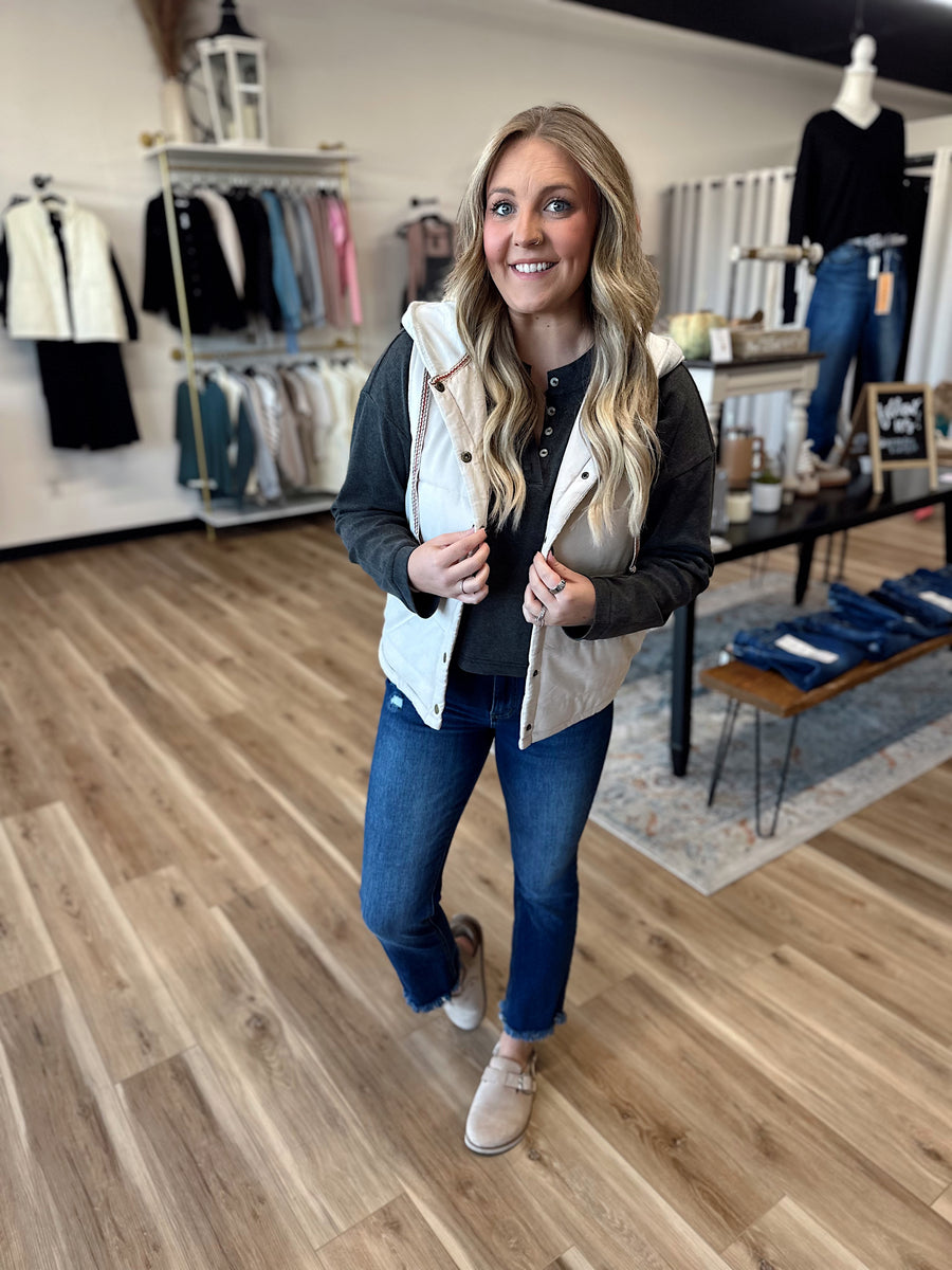 Caroline Hooded Puffer Vest