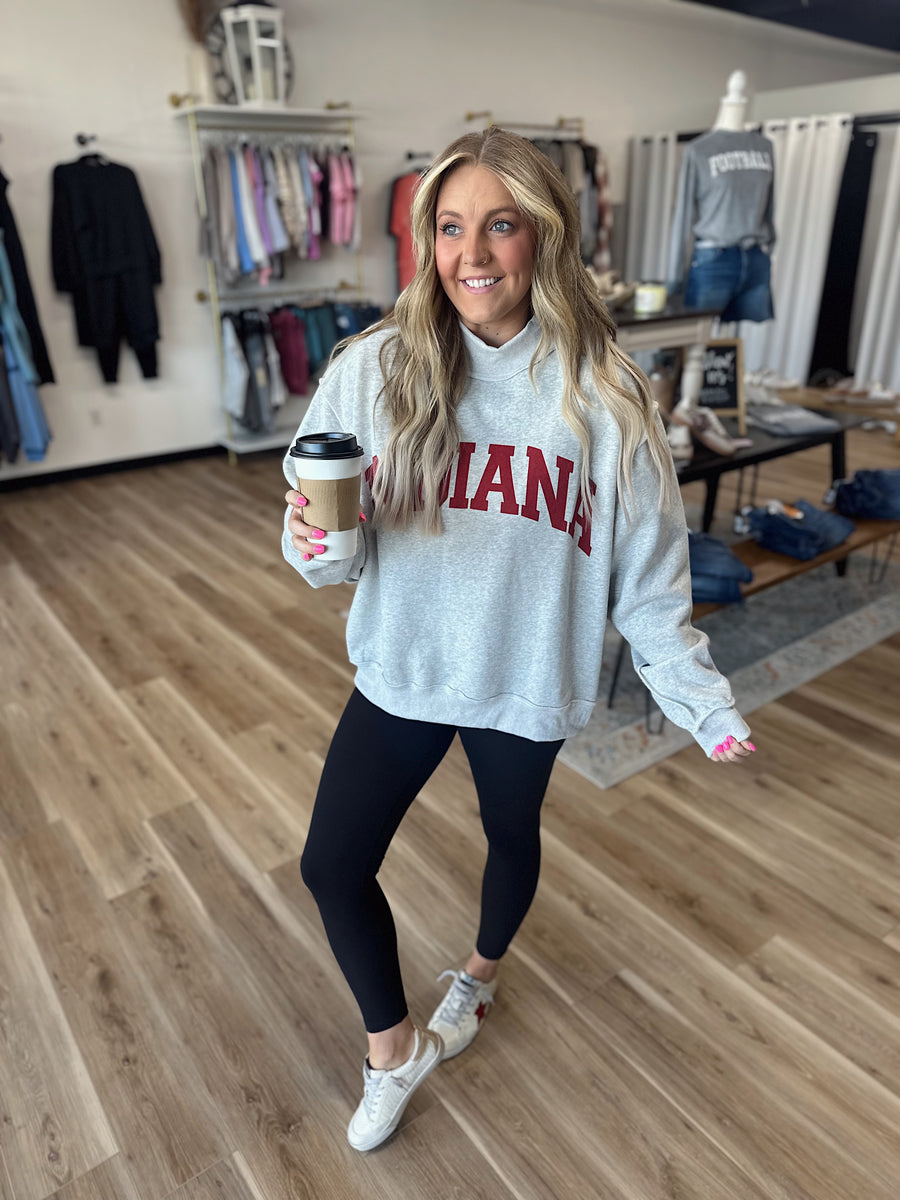 Indiana Mock Neck Reversible Sweatshirt