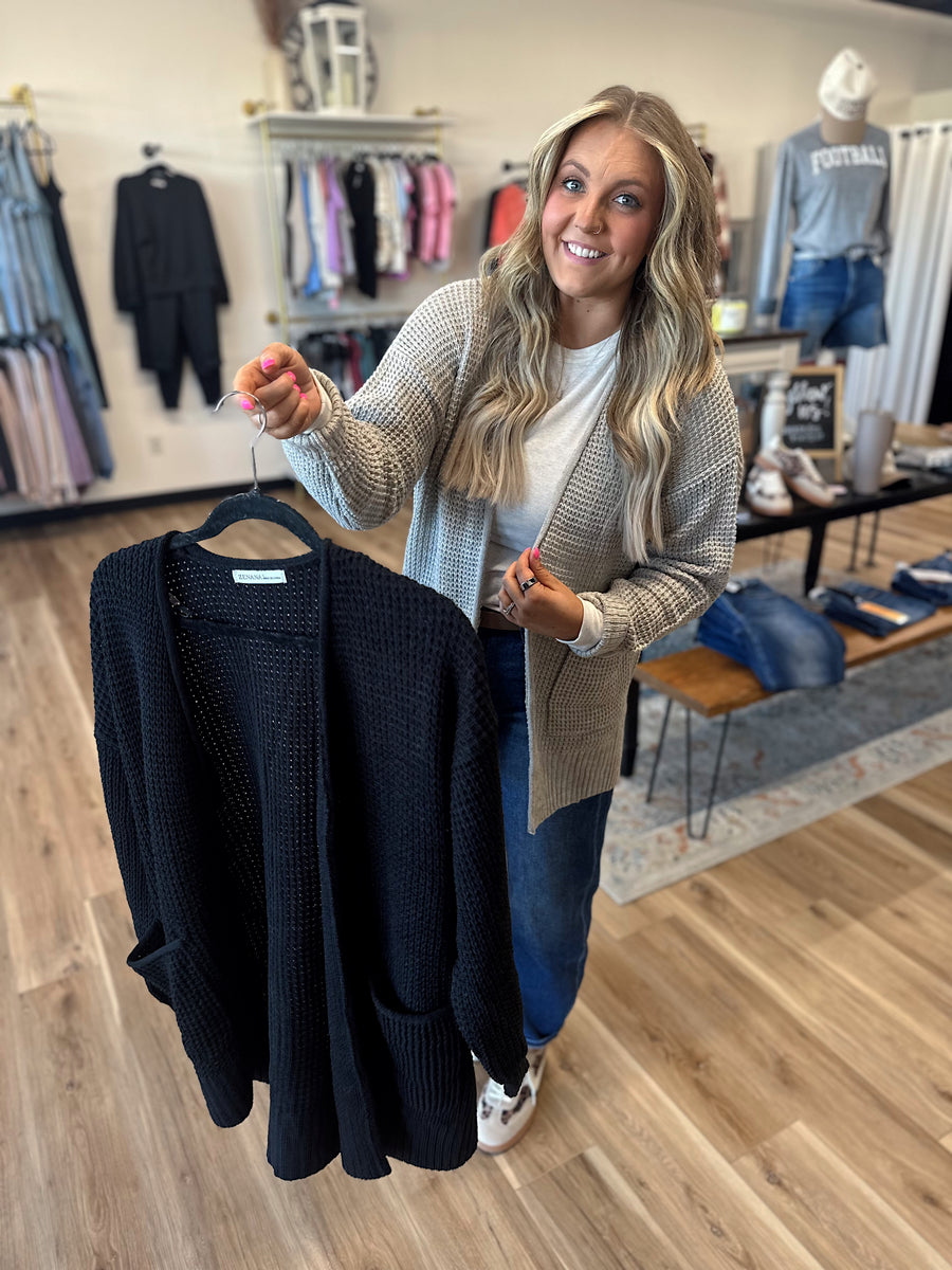 Penny Waffle Knit Cardigan