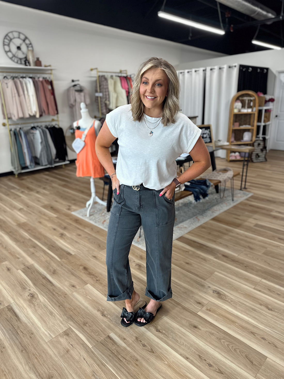 Missy Denim Straight Leg Pants