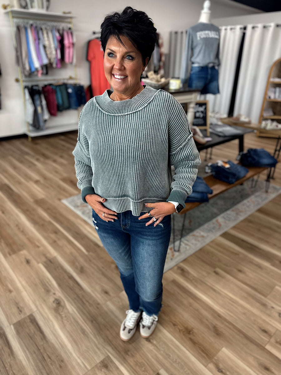 Mia Side Slit Oversized Sweater