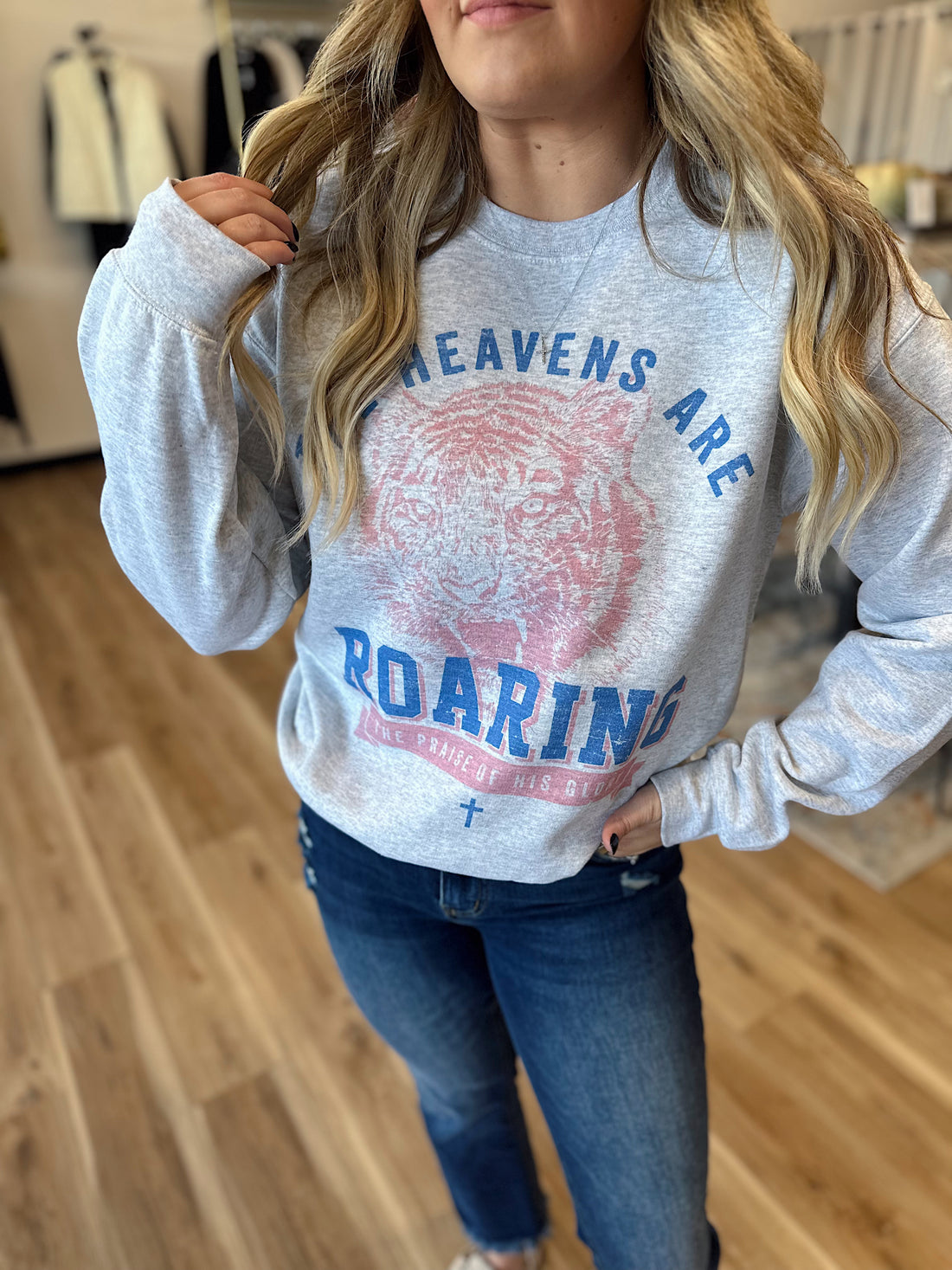 Heavens Are Roaring Graphic Crewneck