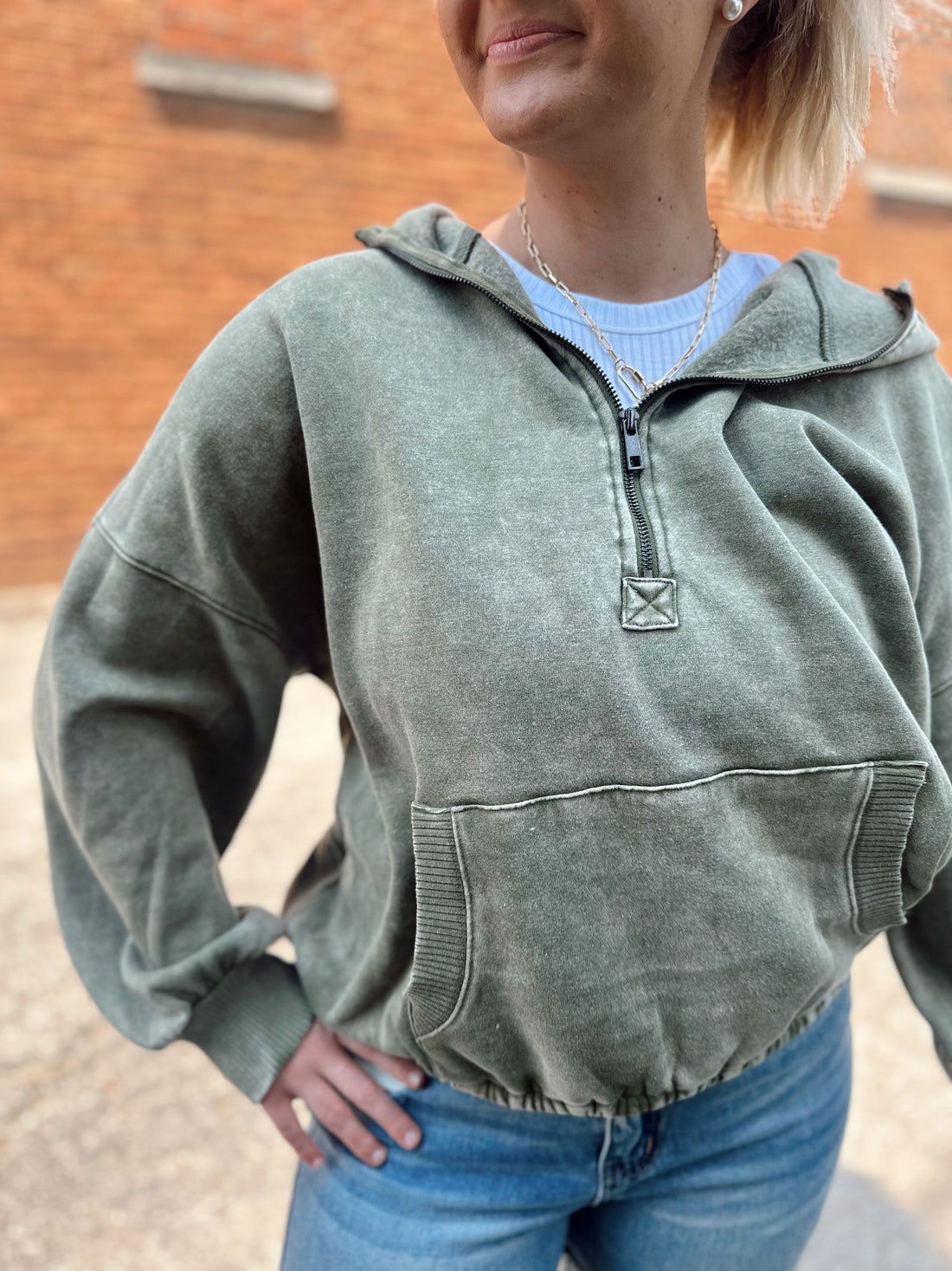 Leo Quarter Zip Hoodie