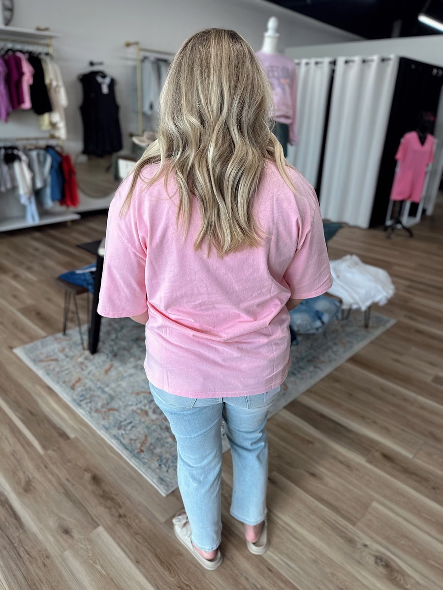 Pink America Tee
