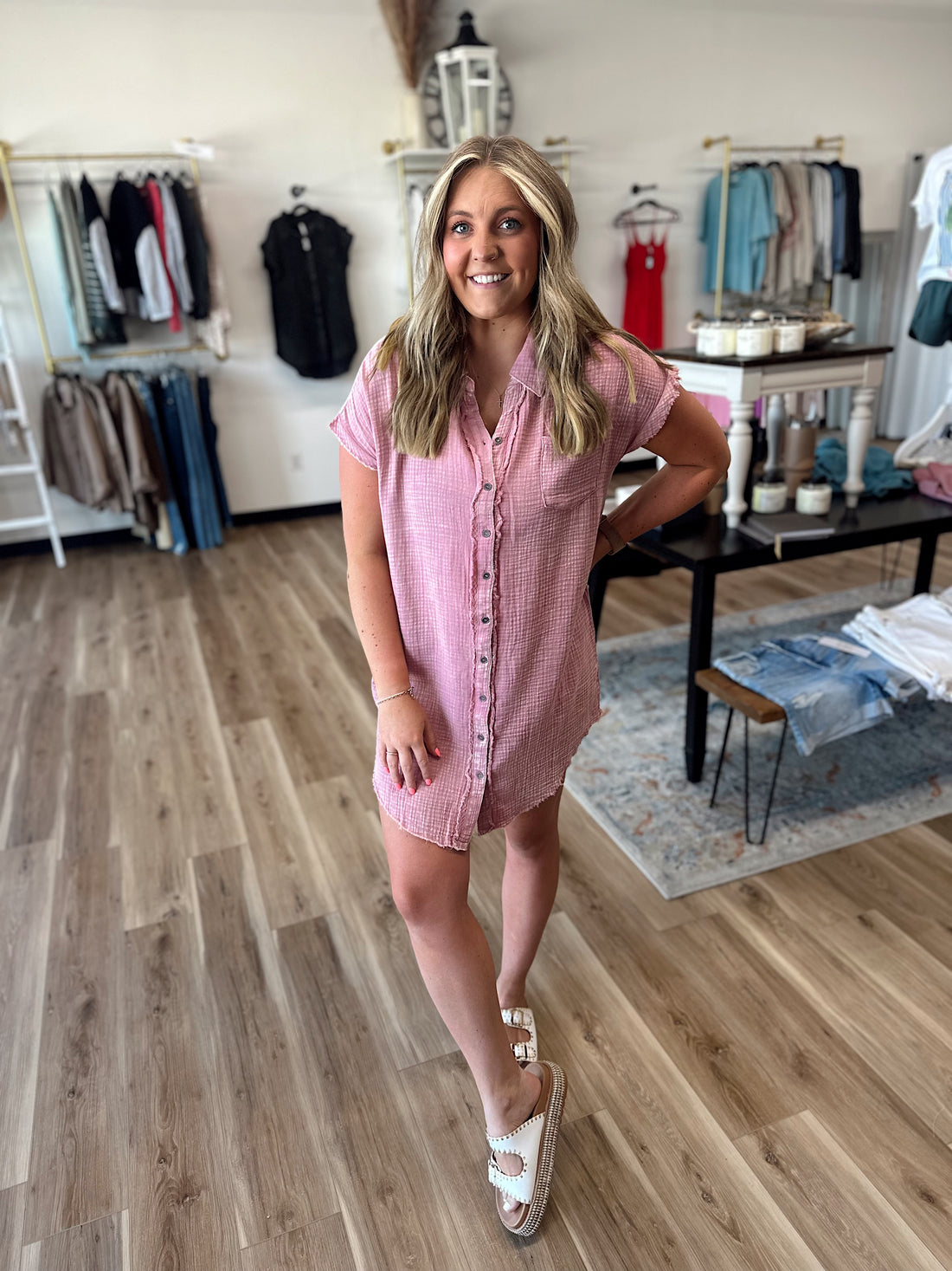 Jessi Button Down Dress