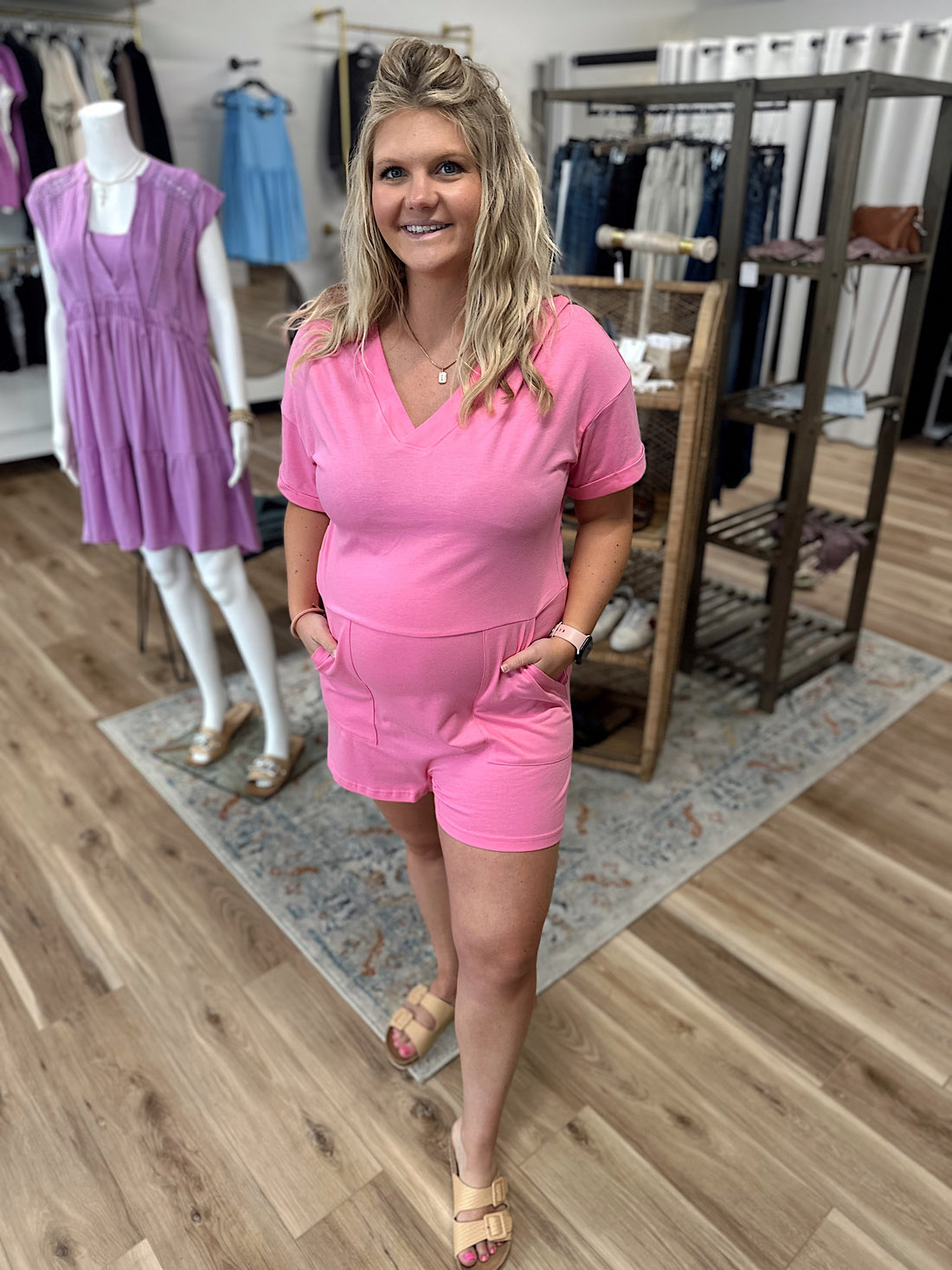 Rachel V-Neck Romper
