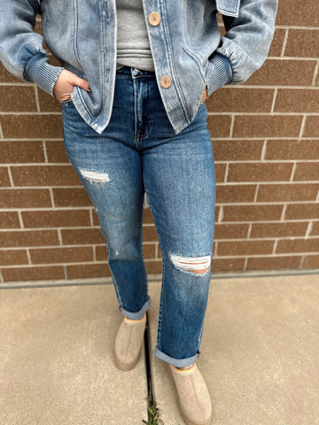 Sydney Crop High Rise Girlfriend Jean