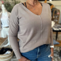 Rachel Front Seam Sweater
