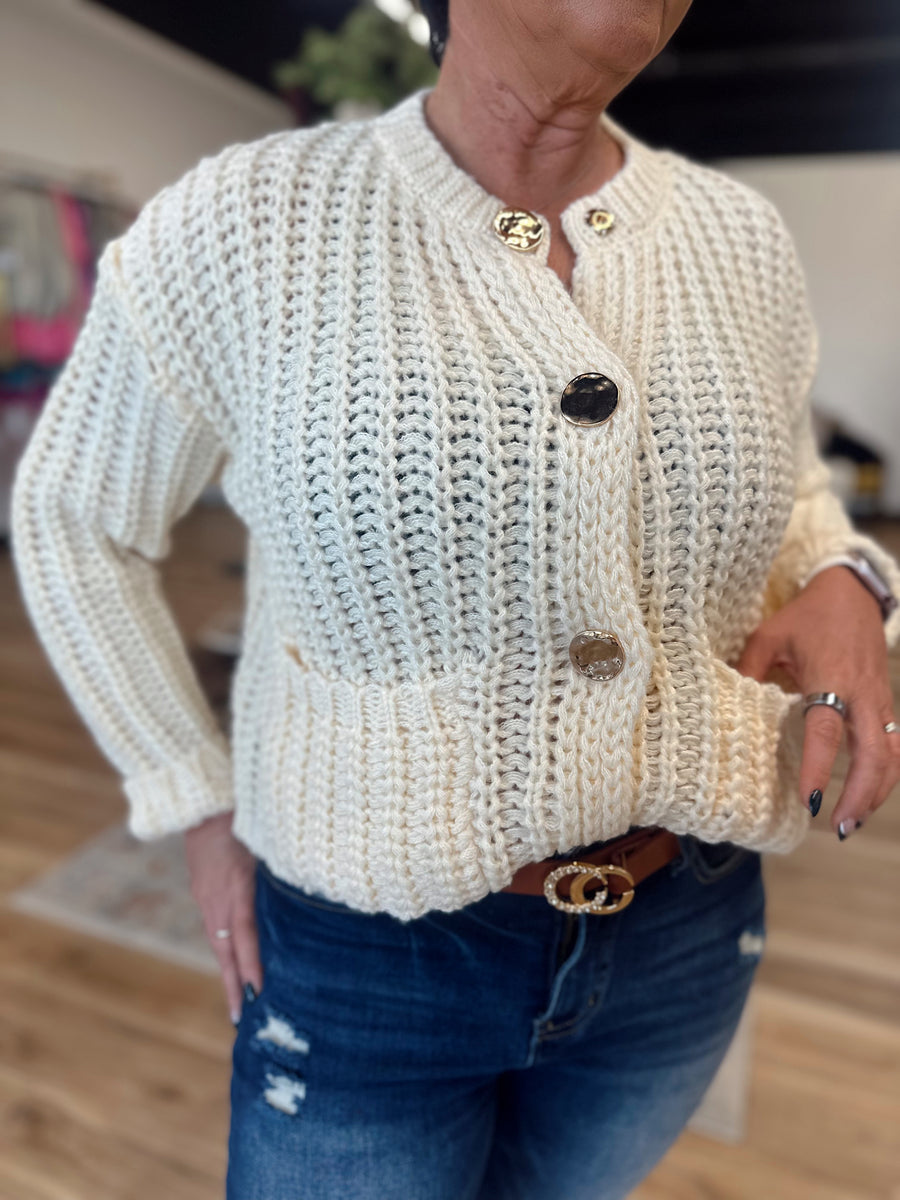 Breia Chunky Knit Cardigan