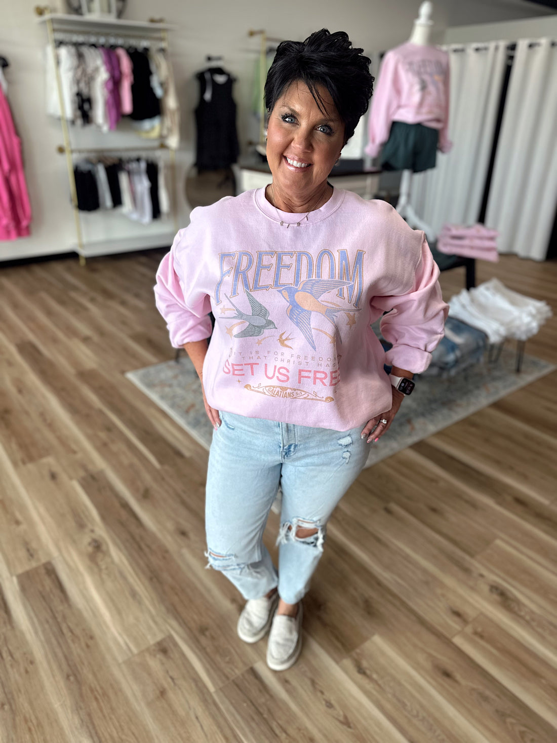 Galatians 5:1 Crewneck