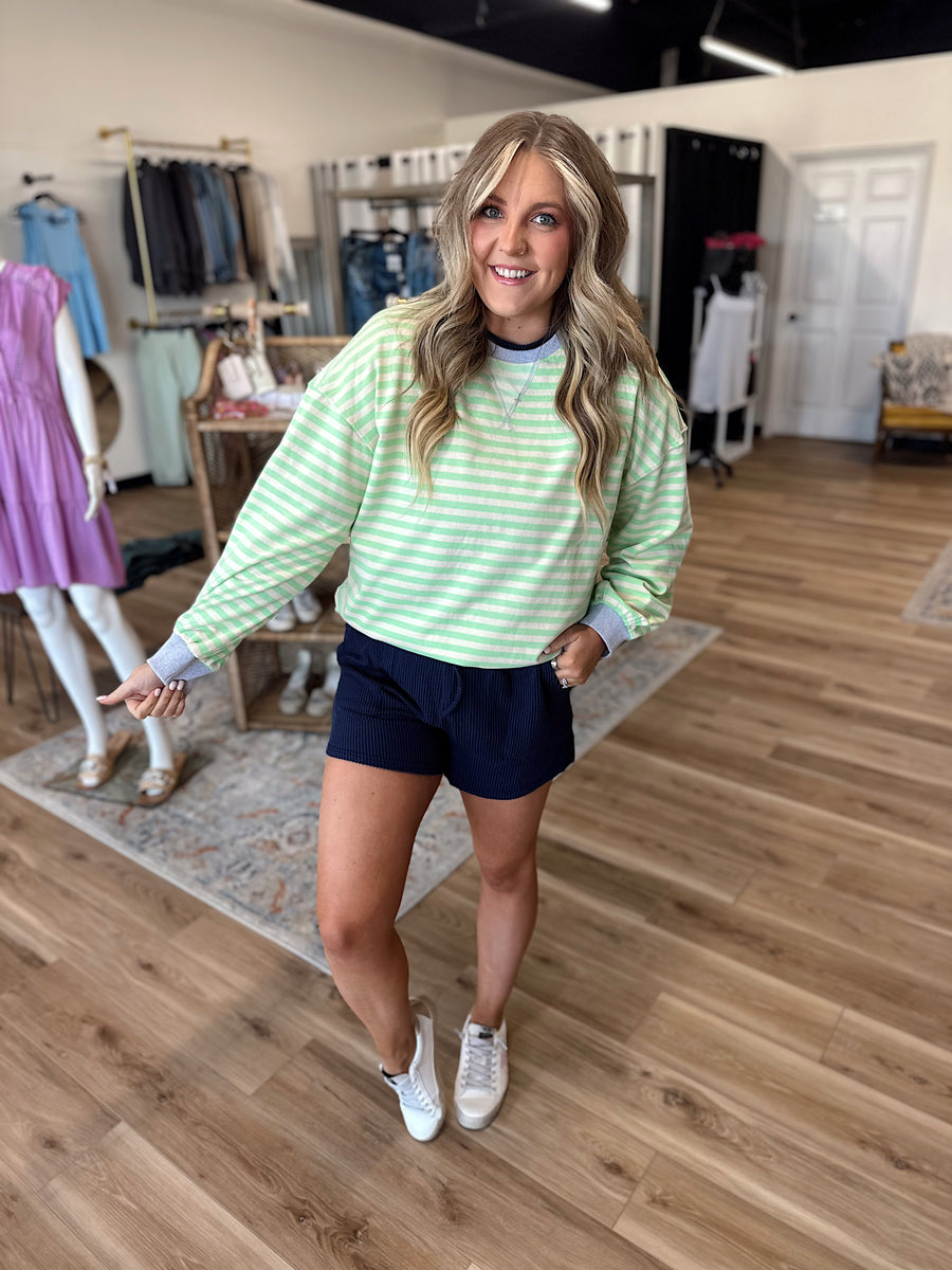 Monroe Striped Crewneck
