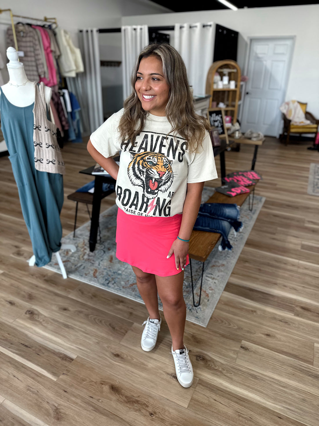 Heavens Are Roaring Oversized Graphic Tee