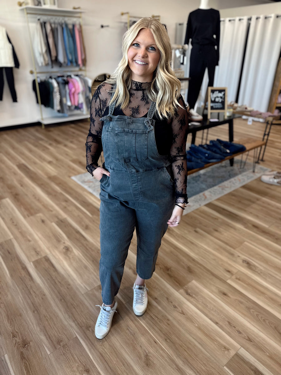 Tara Washed Relaxed Overalls