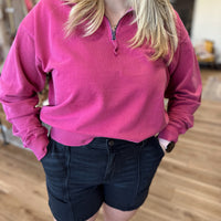 Katy Washed Summer Half Zip