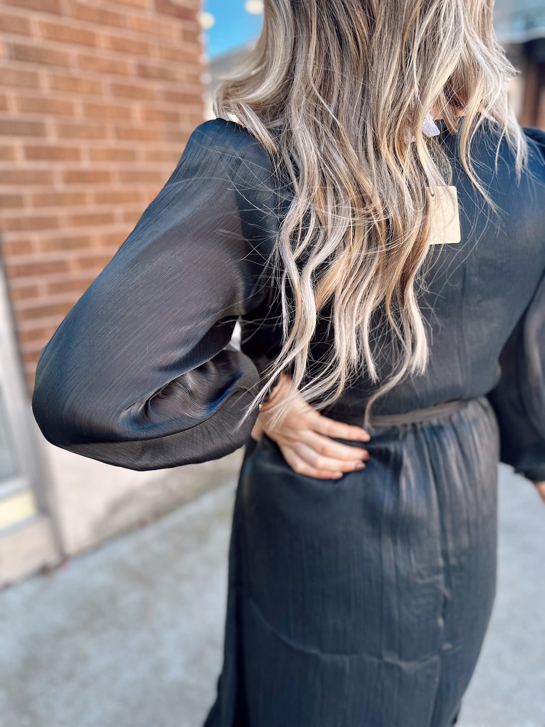Indie Long Sleeve Midi Dress