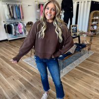 Hollynn Wide Neck Drop Shoulder Sweater