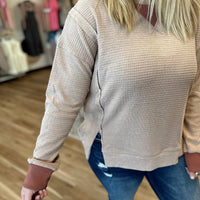 Mae Thermal Crewneck Pullover