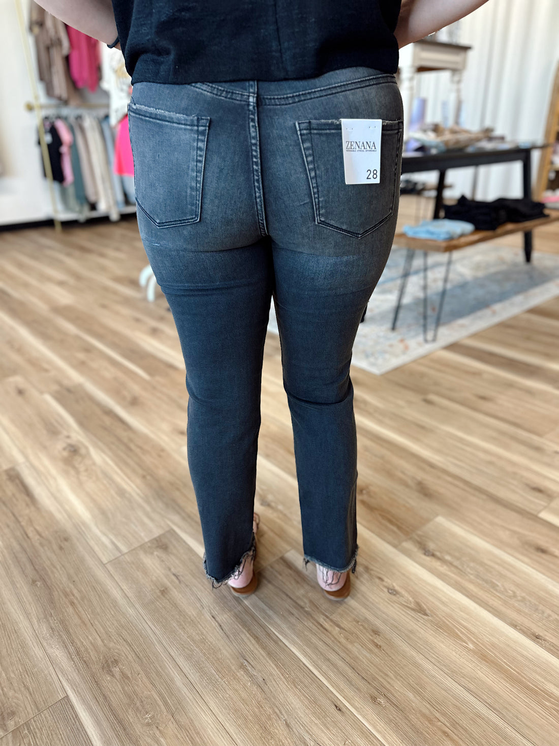 Blair Washed Crop Denim Pants