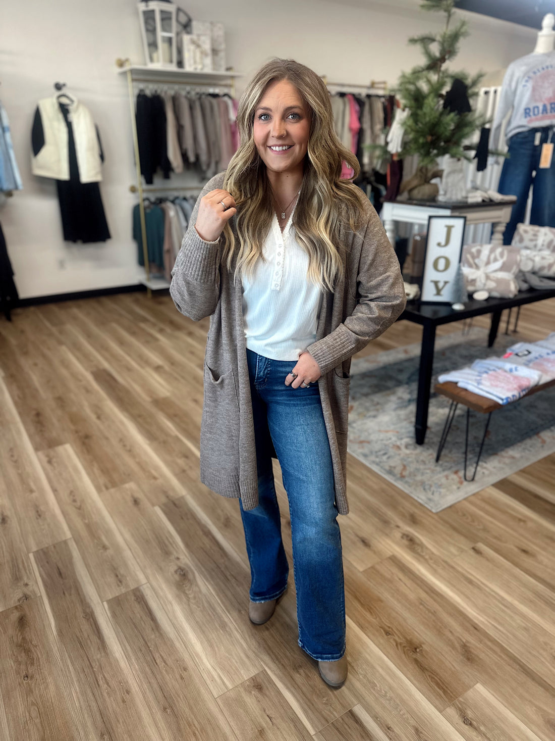 Isla Long Line Cardigan