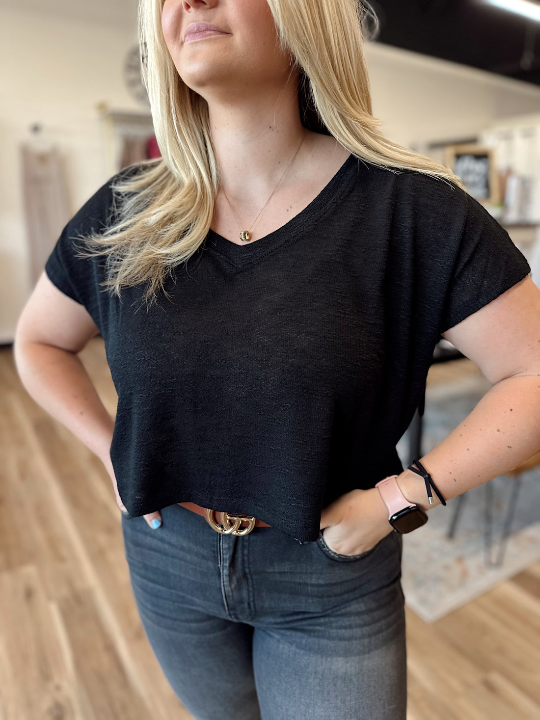 Kenzie V-Neck Tee