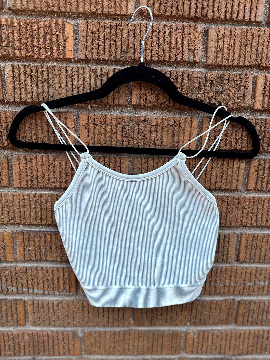 Ribbed Double Strap Brami
