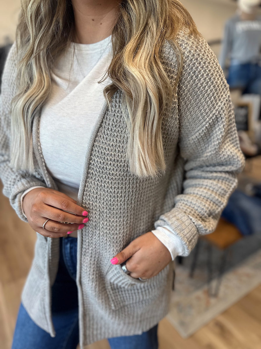 Penny Waffle Knit Cardigan