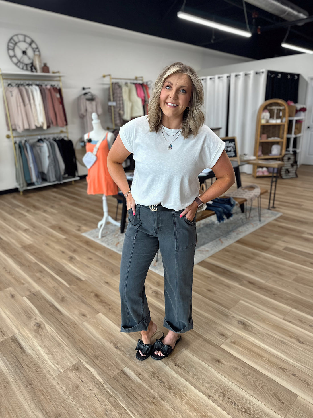 Missy Denim Straight Leg Pants