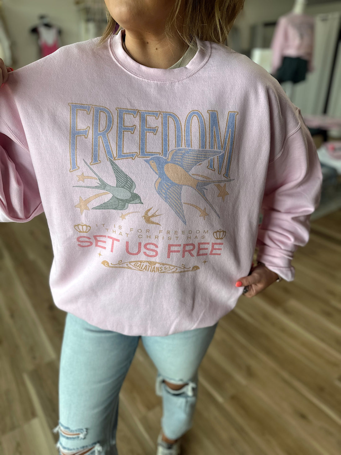 Galatians 5:1 Crewneck