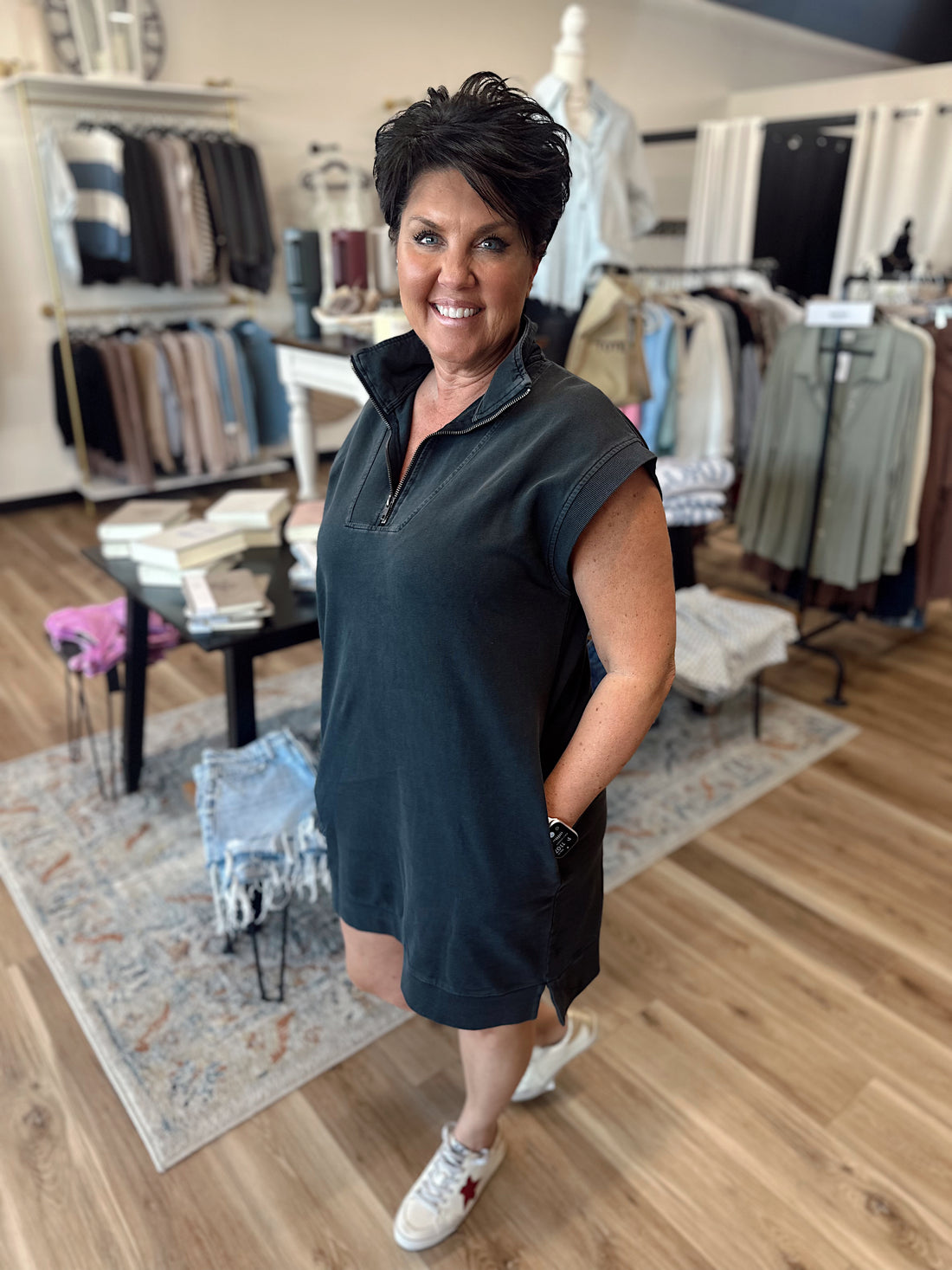 Stacie Half Zip Dress