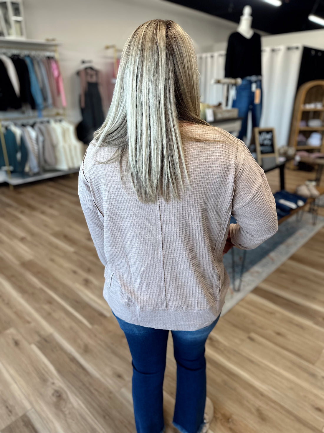 Mae Thermal Crewneck Pullover