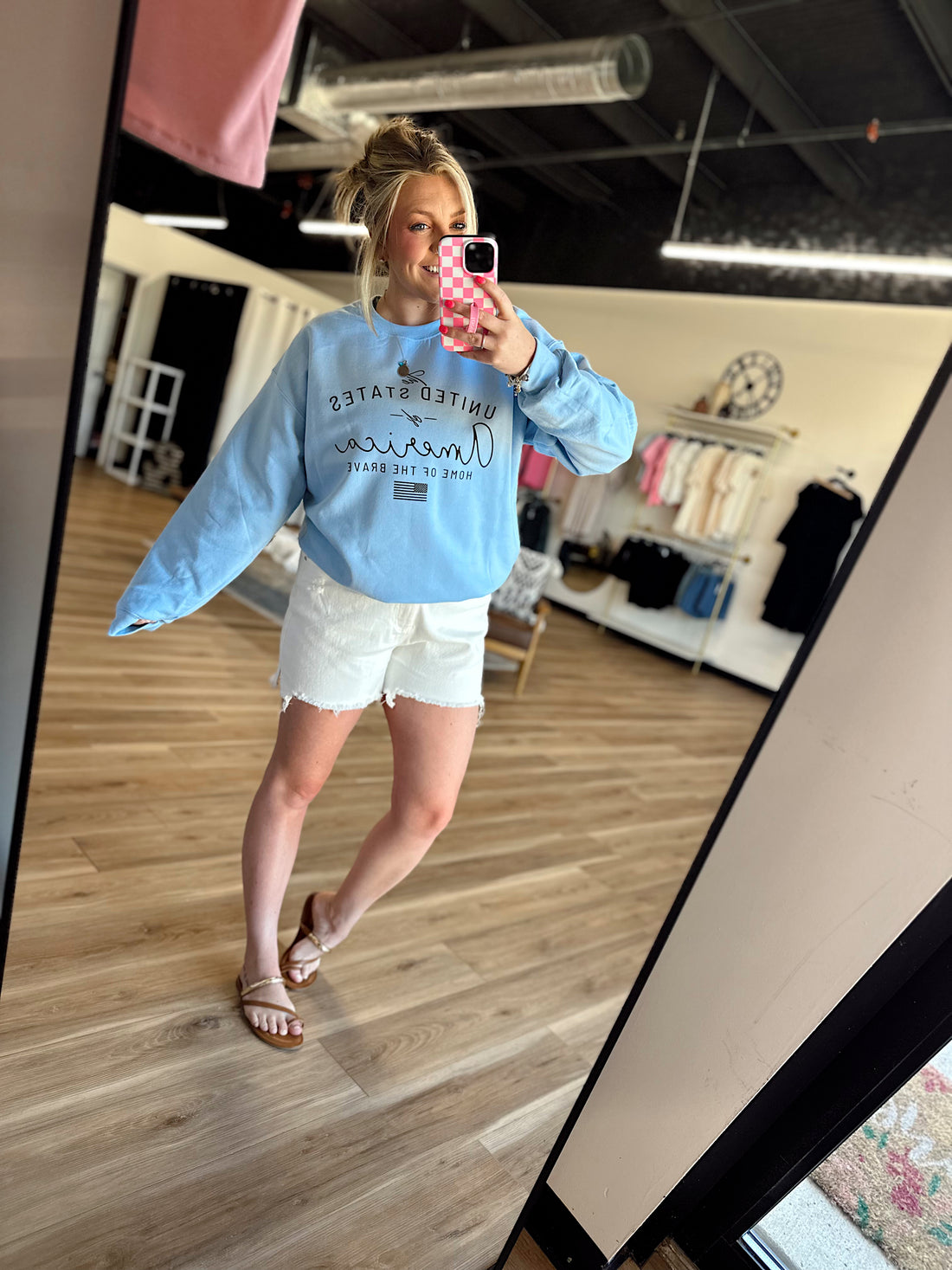 USA Home of the Brave Crewneck