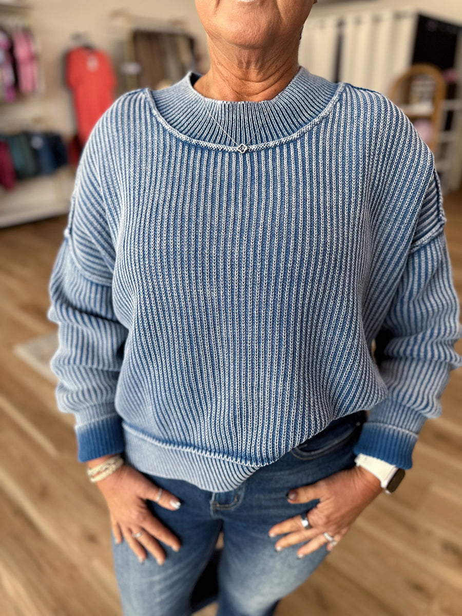 Mia Side Slit Oversized Sweater