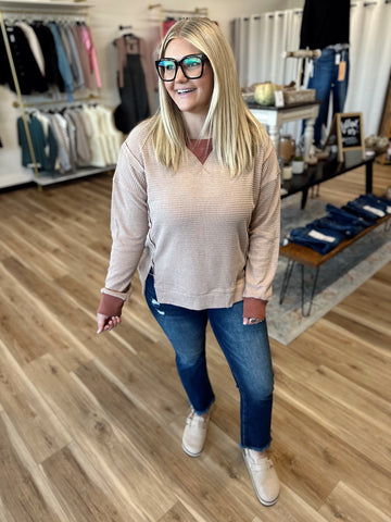 Mae Thermal Crewneck Pullover