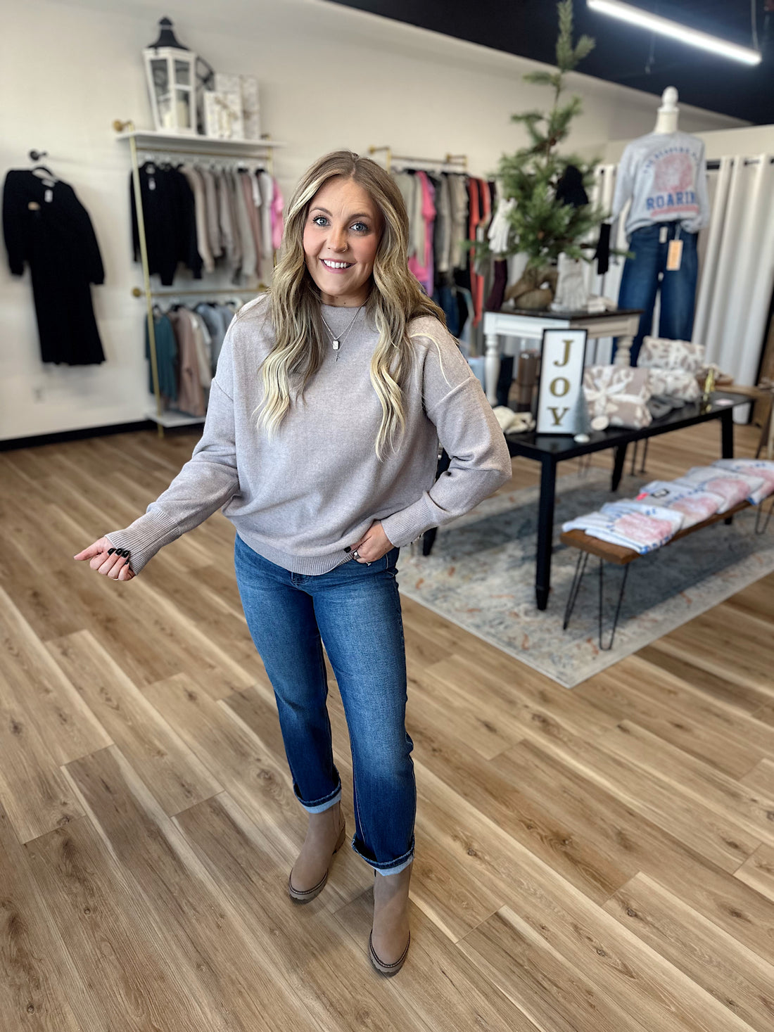 Mya Funnel Knit Sweater