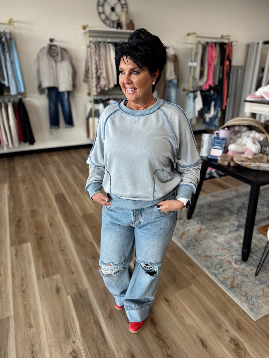 Ayla Vintage Washed Pullover