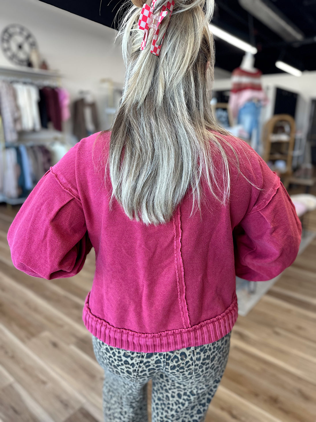 Haley Vintage Washed Cardigan Jacket