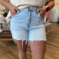 Jenna Distressed Denim Shorts