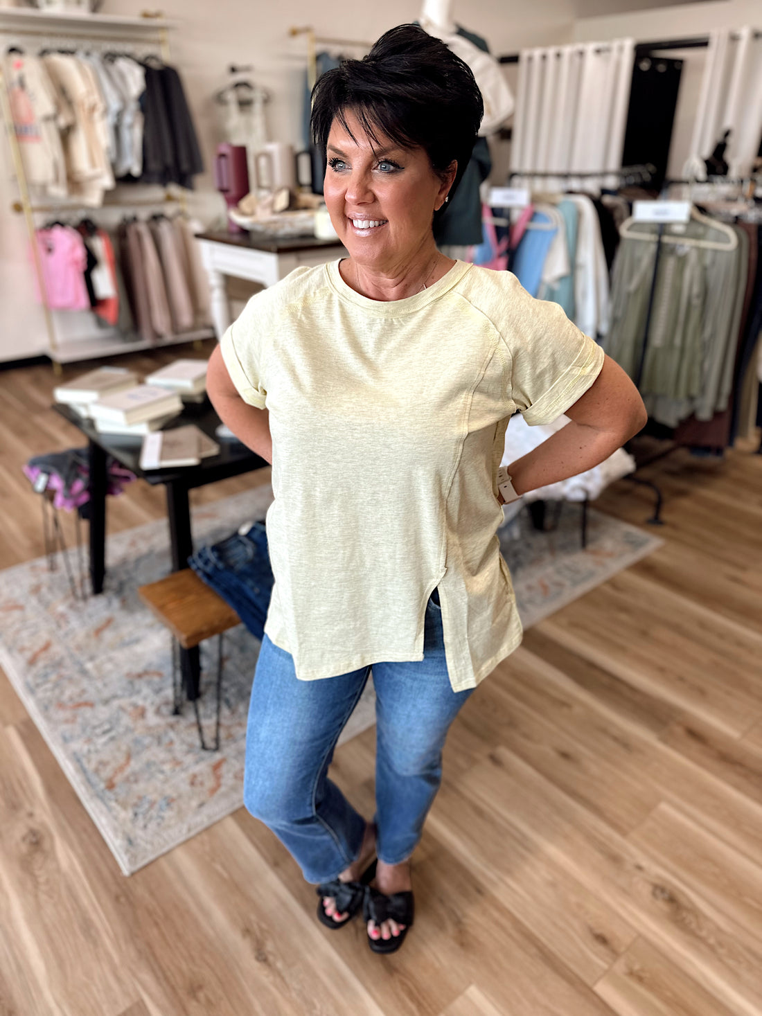 Dottie Side Slit Tee