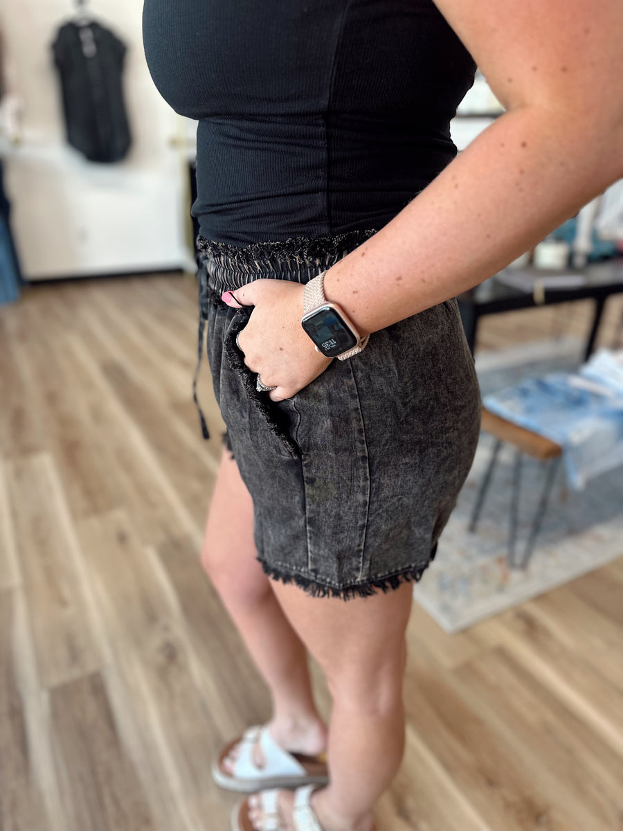 Nina Mineral Washed Shorts