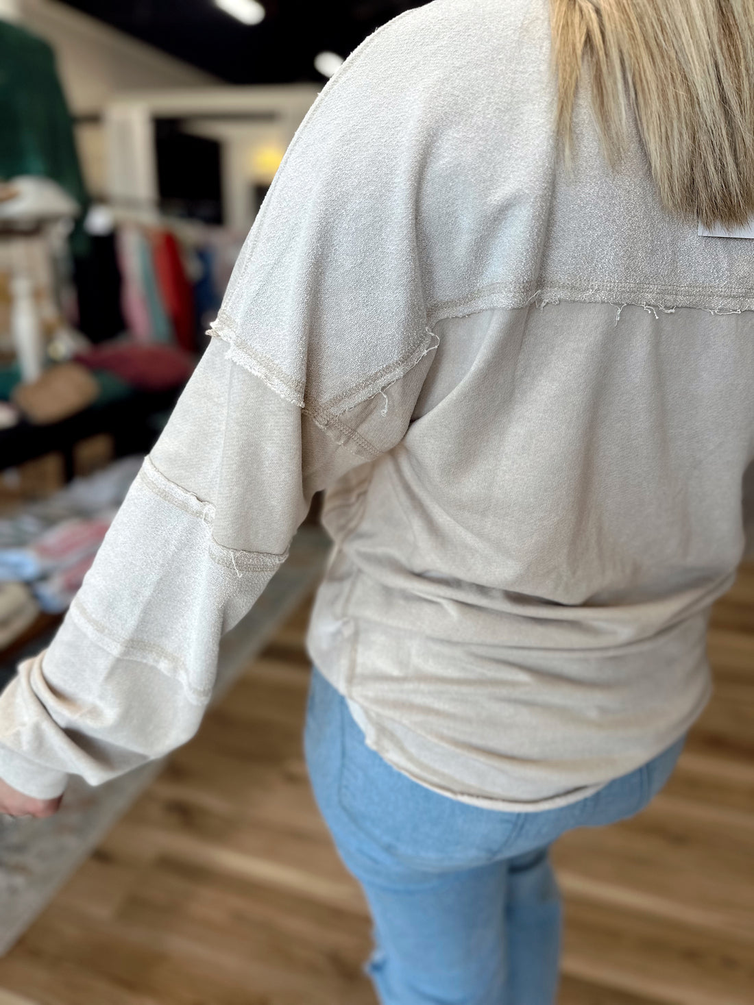 Aria Washed V-Neck Top