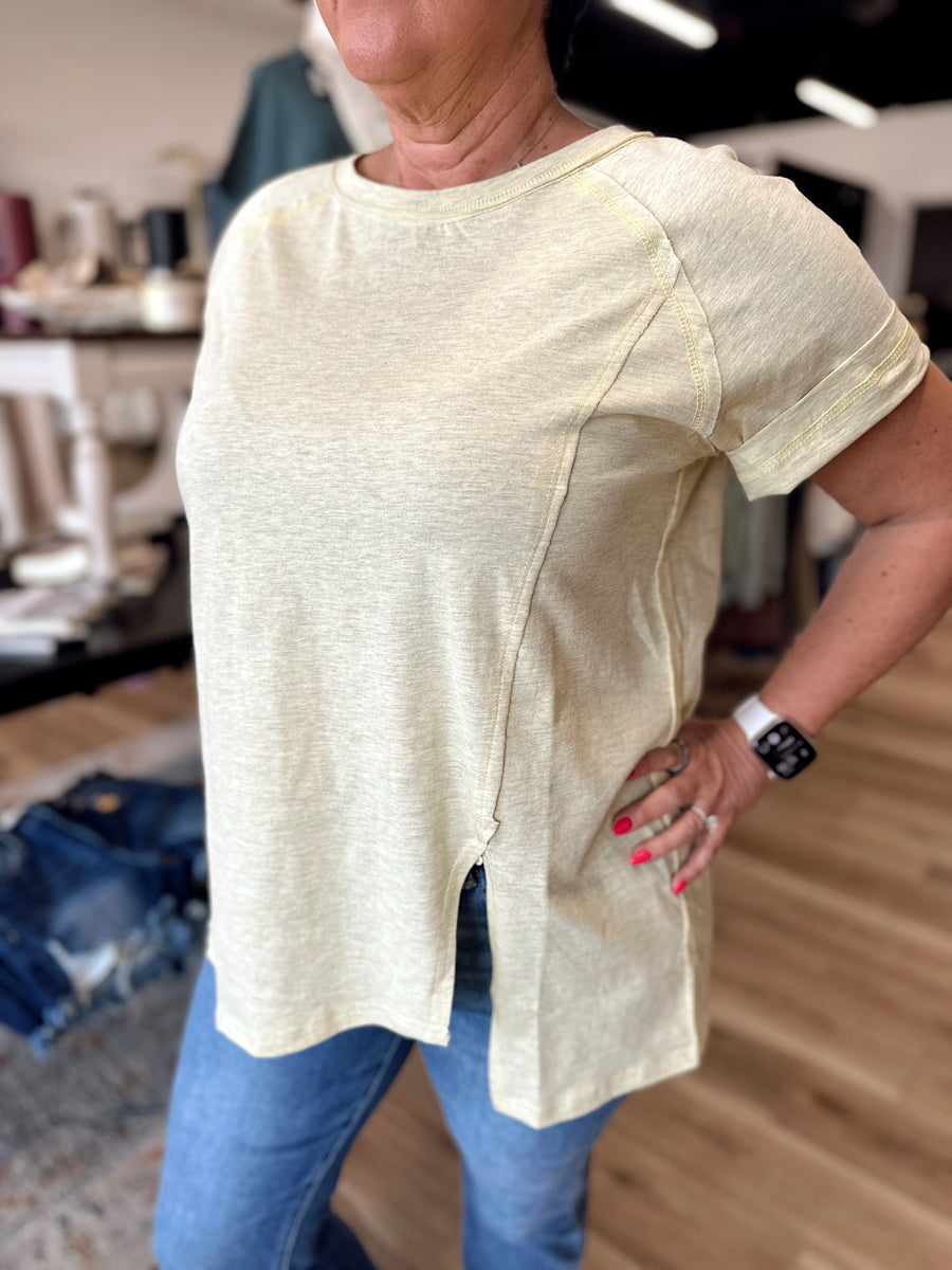 Dottie Side Slit Tee